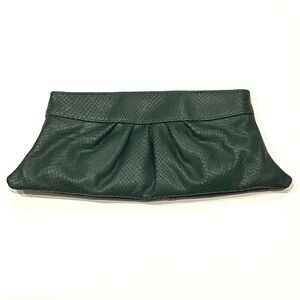 Lauren Merkin Louise Snakeskin Embossed Leather Clutch